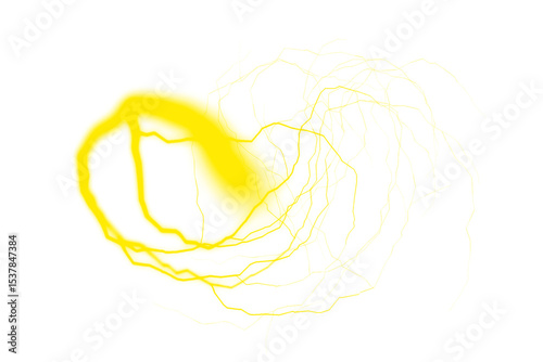 Digital Storm Lightning Bolt Transparent Clipart