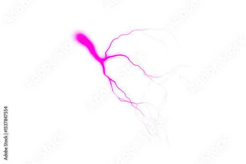 Alpha Lightning Burst Effect with Transparent Background