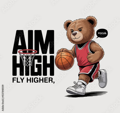 Aim High Basketball Bear