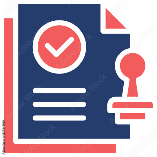 Approved solid color icon