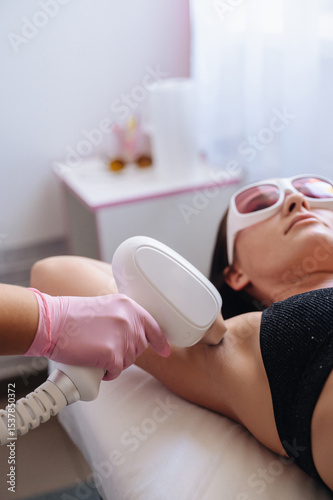 Laser Hair Removal: Woman on Couch