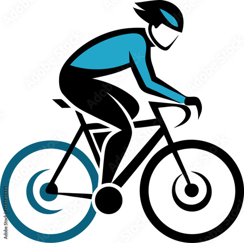 silhouette of a man riding bicycle