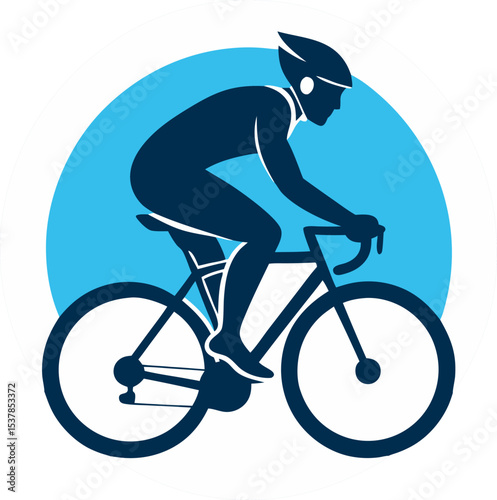 silhouette of a man riding bicycle