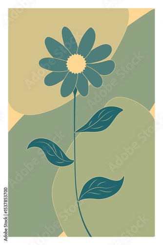 Floral-themed background vector set featuring calming pastel colors, complemented by silhouettes of flowers and abstract shape. Perfect for posters, prints, covers, wallpapers, or home decor.