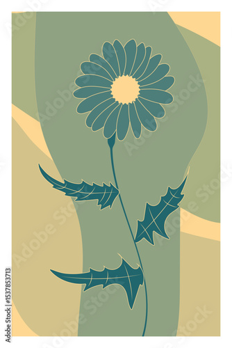 Floral-themed background vector set featuring calming pastel colors, complemented by silhouettes of flowers and abstract shape. Perfect for posters, prints, covers, wallpapers, or home decor.