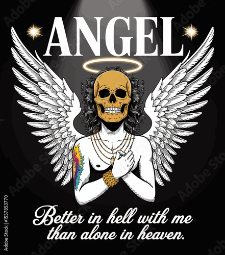 Angel with Skull