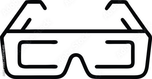 VR Glasses, Augmented Reality Helmet Vector Design Icon Style