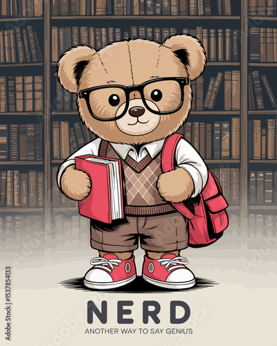 Nerdy Teddy Genius