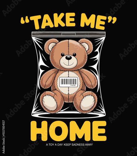 Teddy Toy Ready to Go Home