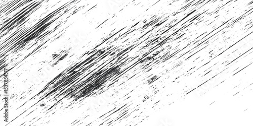 Diagonal black and gray scratches or streaks on a lighter background, The texture resemble worn or scratched material such as painted design, A close up view of a textured surface with pattern.