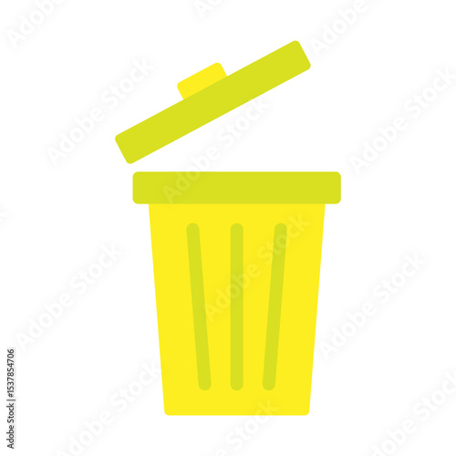 Delete Data Vector Flat Icon Design
