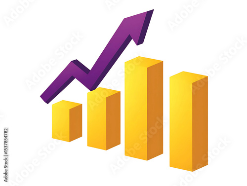 3D Of Growing Bar Chart with Arrow on Transparent Background Free Download 3D Of Growing Bar Chart with Arrow on Transparent Background - GFXLoad