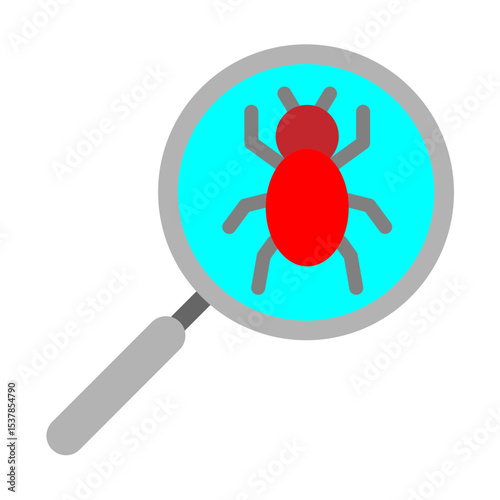 Search Vector Flat Icon Design