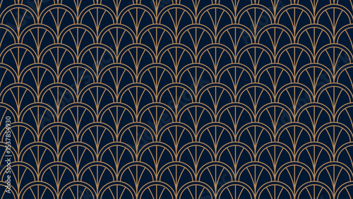 Luxury geometric art deco style seamless pattern background illustration. for packaging, wallpaper, invitation, greeting card and other purposes.