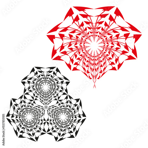 Moon rise icon. Circular horizon symbol. Abstract orb vector. Minimal night motif.