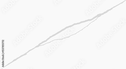 Abstract White Crack: Minimalist Design Element