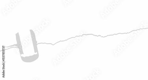 Cracked Glass: Minimalist Damage Illustration
