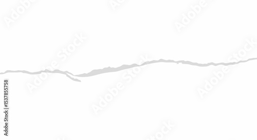 Torn Paper Edge - Clean White Texture