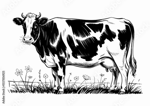 Black and White Cow