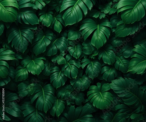 Wallpaper Mural Background nature green leaves  Torontodigital.ca