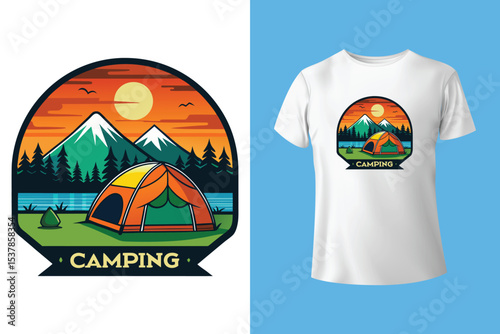 Yes I do have a retirement plan camping t shirt design - Mountain adventure - Campers tee- holiday quotes and sayings.