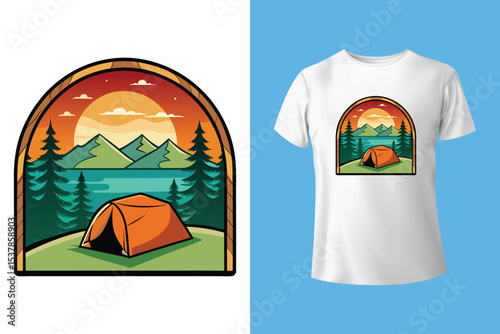 Yes I do have a retirement plan camping t shirt design - Mountain adventure - Campers tee- holiday quotes and sayings.