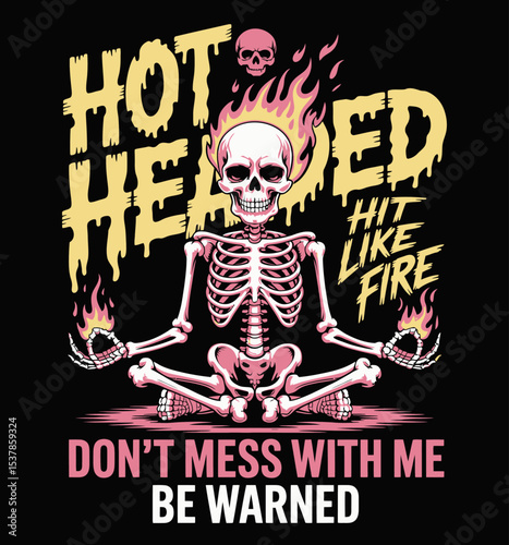 Hot Headed Fire Skeleton