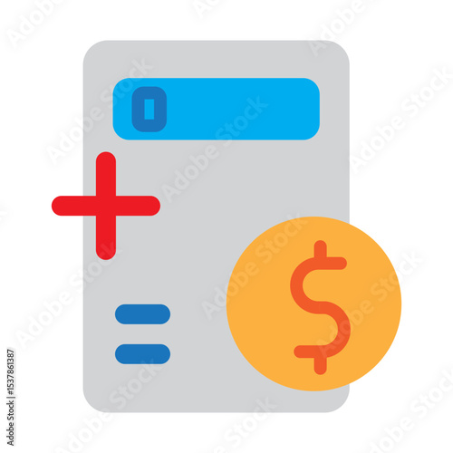 Accounting Vector Flat Icon Design