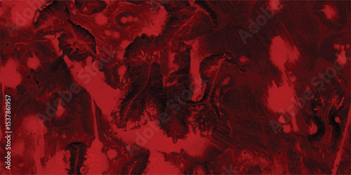 Abstract and textured background featuring a striking red and black color palette showcasing organic flowing patterns and a dramatic visual effect.