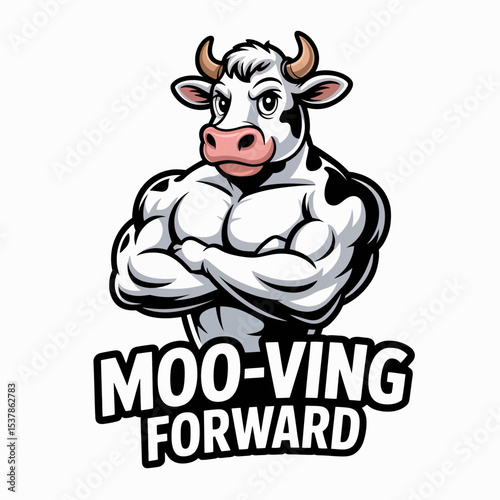 Moo-Ving Forward Cow