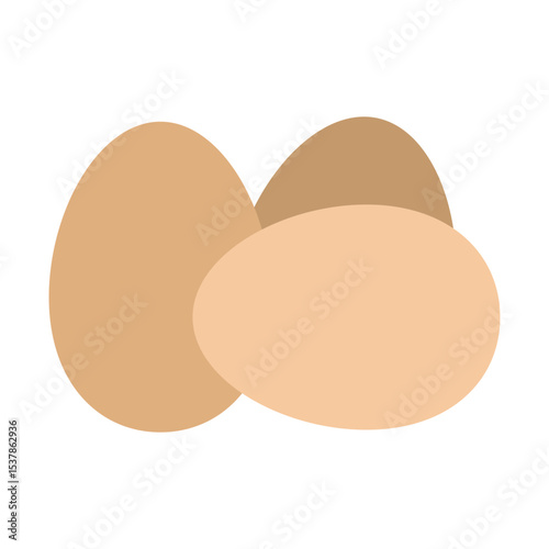 Eggs Vector Flat Icon Design