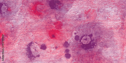 Abstract textured background in shades of pink and purple depicting a watercolor effect for creative design projects and artistic visualizations