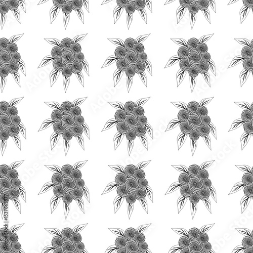 set of black silhouettes of trees