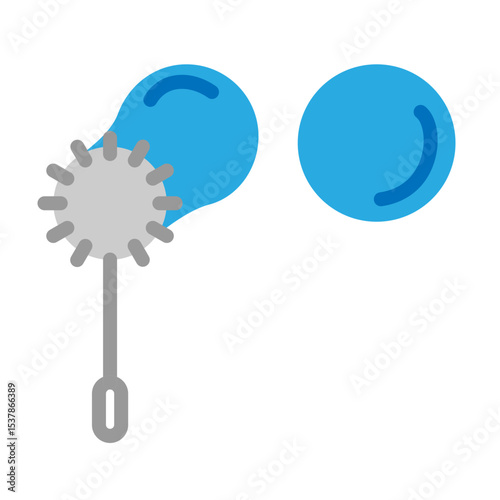 Bubble Blower Vector Flat Icon Design