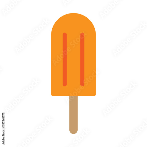 Popsicle Vector Flat Icon Design