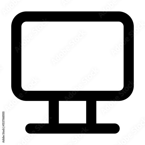Clean line vector icon dekstop for user interface design. Ideal for web dashboards, mobile apps, UI kits, and prototypes. Scalable SVG format for easy integration in digital projects.