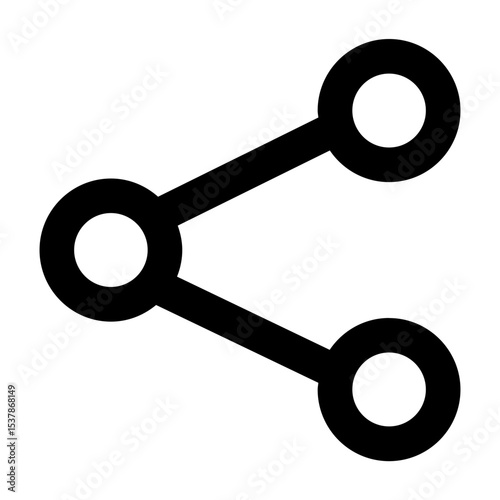 Clean line vector icon share for user interface design. Ideal for web dashboards, mobile apps, UI kits, and prototypes. Scalable SVG format for easy integration in digital projects.