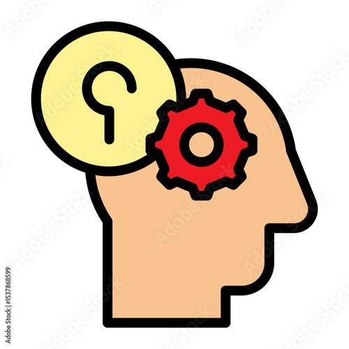 Memory Test Vector Filled Icon Design