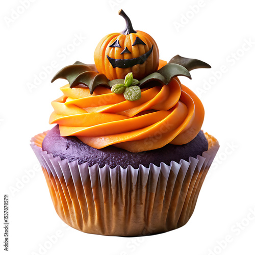 Spooky Season Delight: A Festive Halloween Cupcake Design