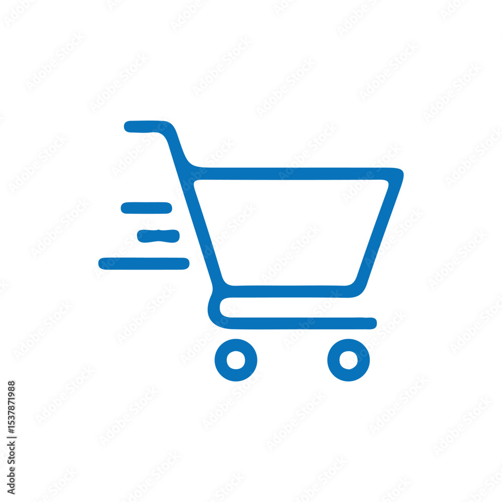 blue shopping cart icon blue shopping cart icon