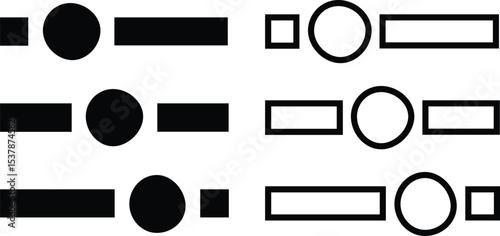 Equalizer icon representing sound adjustment and audio communication Adjustments icon art symbol Adjustment Vertical SVG Vector