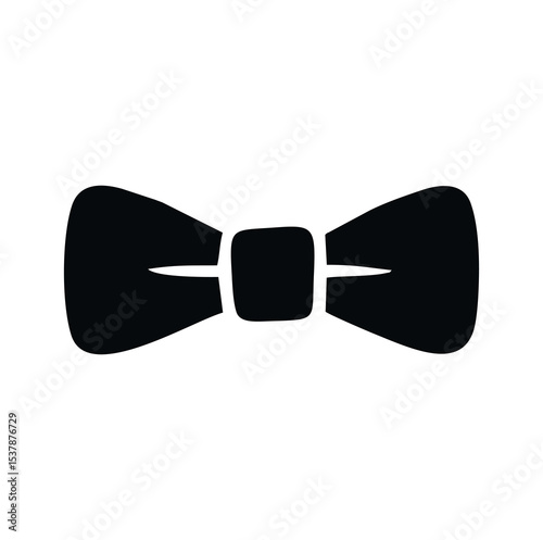 A decorative gift ribbon illustration featuring a shiny bow and elegant curves. This vector image is perfect for use in gift packaging designs, greeting cards, holiday promotions, sale banners, birthd