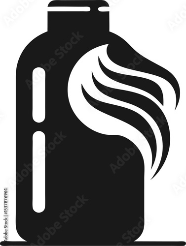 vector illustration of a shampoo