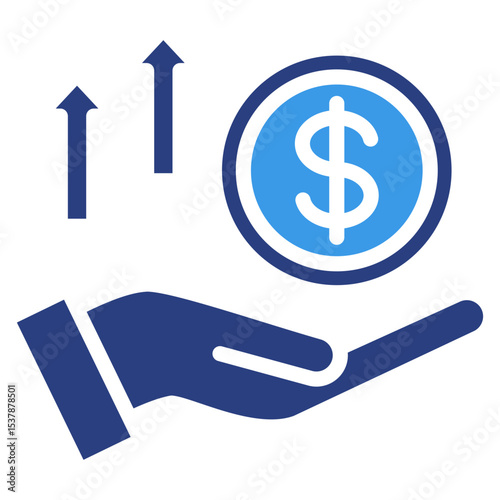 Profit Growth  Icon Element For Design