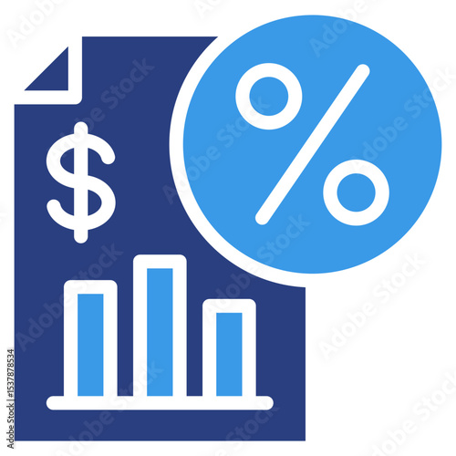 Tax Document  Icon Element For Design