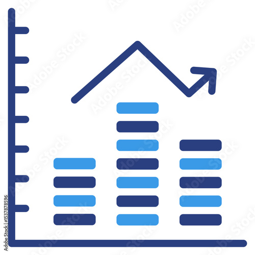 Investment Chart  Icon Element For Design