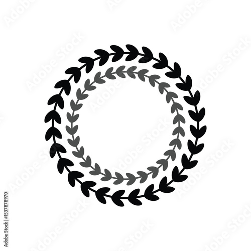 Stylish round frames with examples of the names or white space of your store . Vector frameworks . EPS 10 .