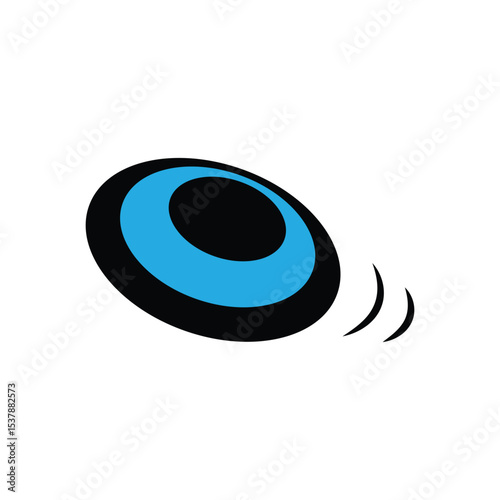 frisbee  logo icon illustration flat