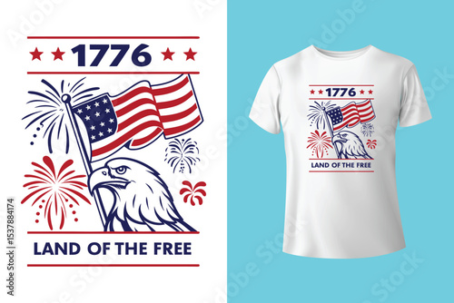 USA independence day t-shirt design
