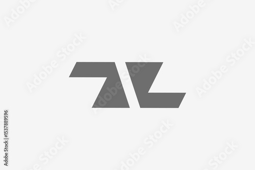 Fototapeta letter Z bold symetric logo